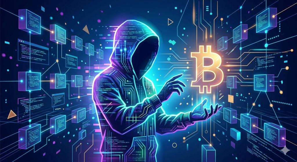 Ilustrasi Satoshi Nakamoto pencipta Bitcoin